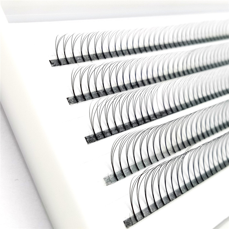 Fluffy Volume Premade fans 3D 4D 5D Korea PBT Fiber Eyelash Extension with ODM OEM UK USA YY50